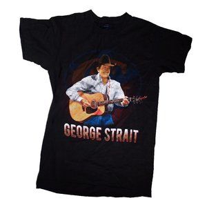 George Strait Live In Concert T-Shirt Women's Size Small Black